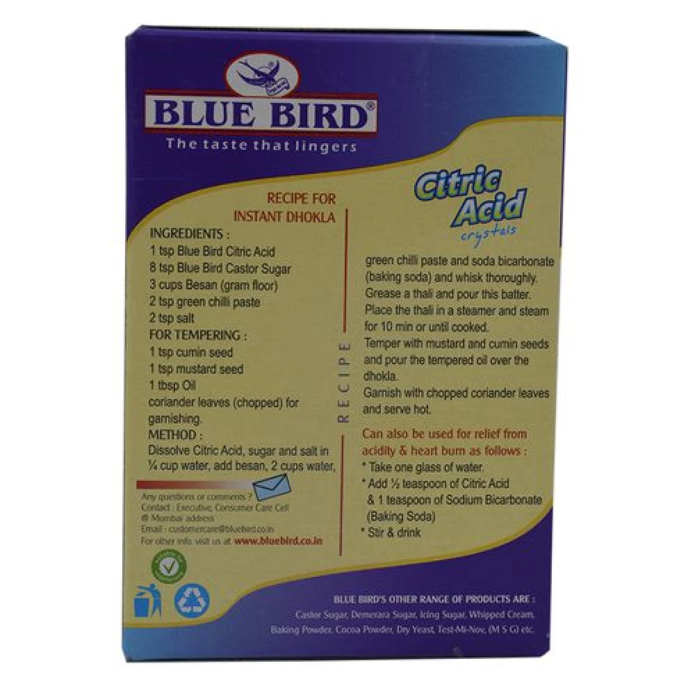 Blue Bird Citric Acid, 50 g Box-2.webp